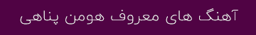 آهنگ های معروف هومن پناهی